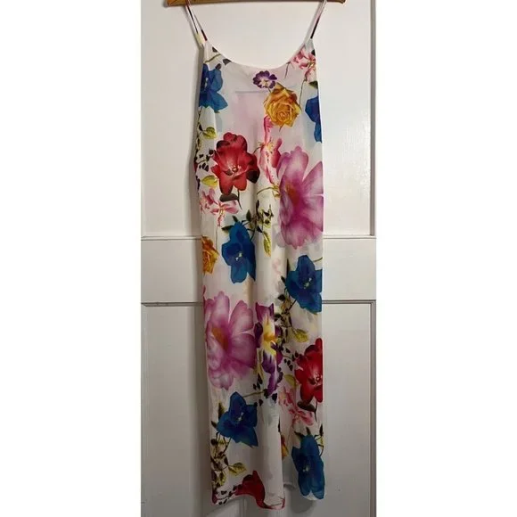 Nightie/nightgown Set in Gorgeous Floral Pattern Size M/L - Picture 2 of 8